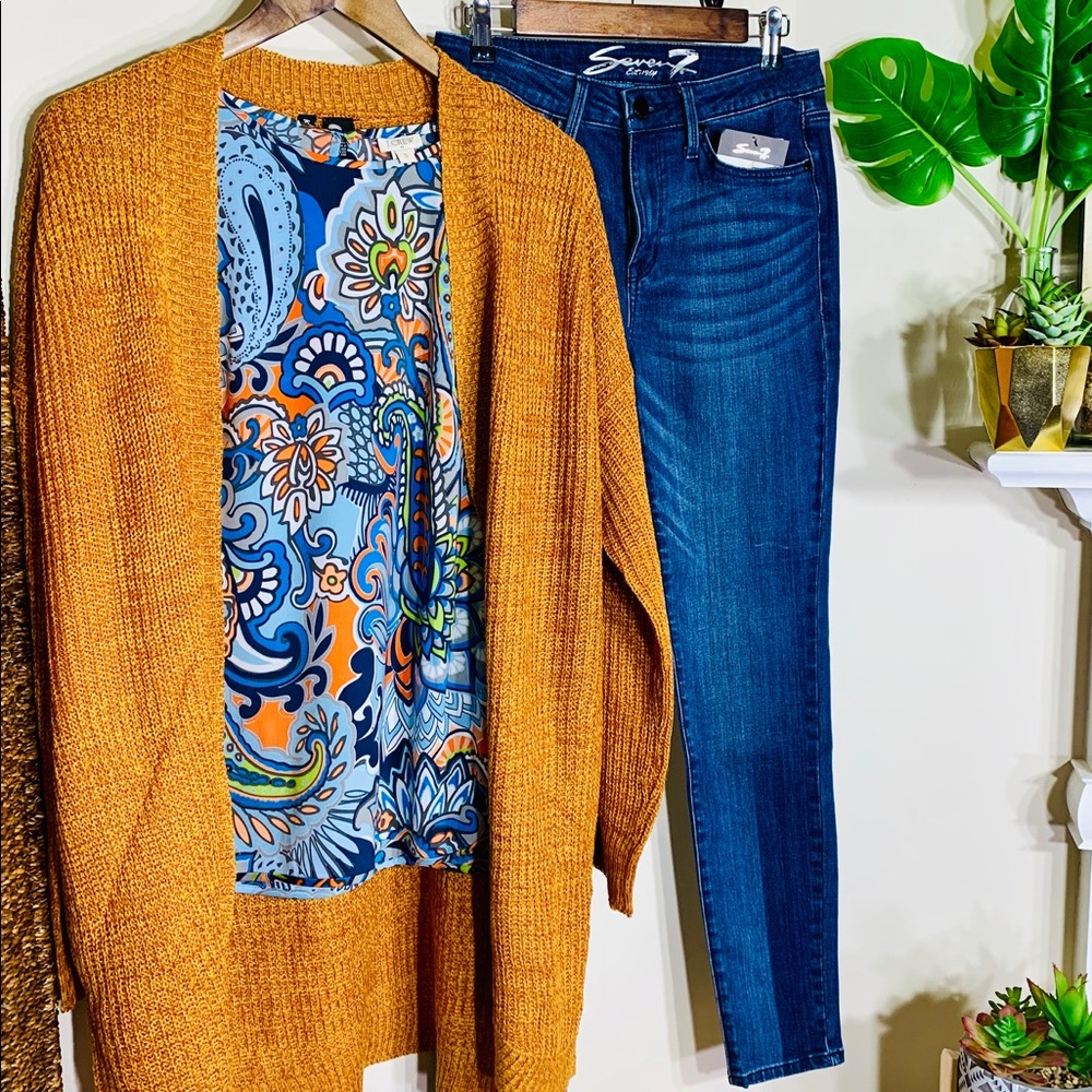 Kristin Nicole Marled Open-front Boho Cardigan